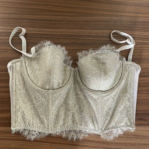 Victoria Secret Metallic Bustier